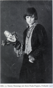 Emmy Hennings with puppet