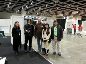 Mark Chavez with Tomoe Moriyama and Yoichiro Kawaguchi