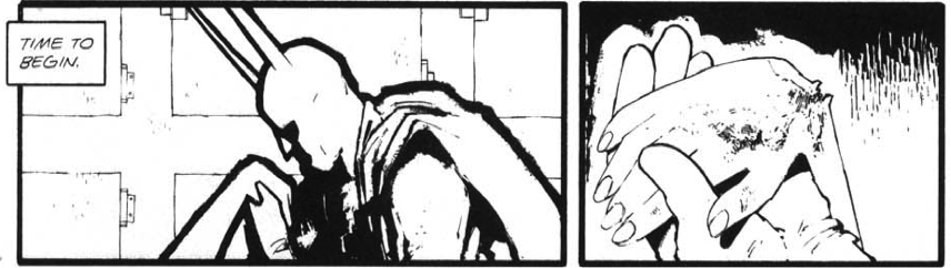 Figure 3. Morgue scene from Batman – Black and White: Perpetual Mourning (Copyright DC Comics, 1996)