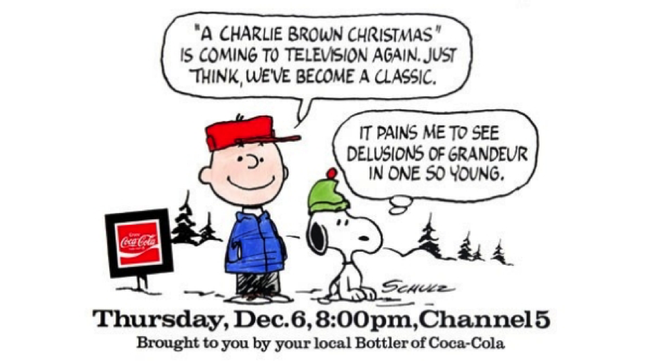 Ryan, T. 2012. 'The Secret History of A Charlie Brown Christmas' in Coca-Cola Company Website, Nov 28th [online] http://www.coca-colacompany.com/stories/the-secret-history-of-charlie-browns-christmas/ [accessed 31 Jan 2016]