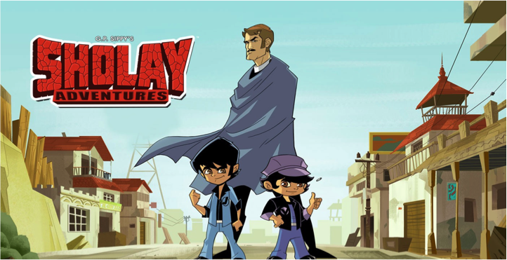  Figure 5: An advertisement for a new series on Pogo called Sholay Adventures (2015) 