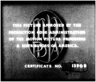 The Motion Picture Producers & Distributors of America Censor Approval Stamp