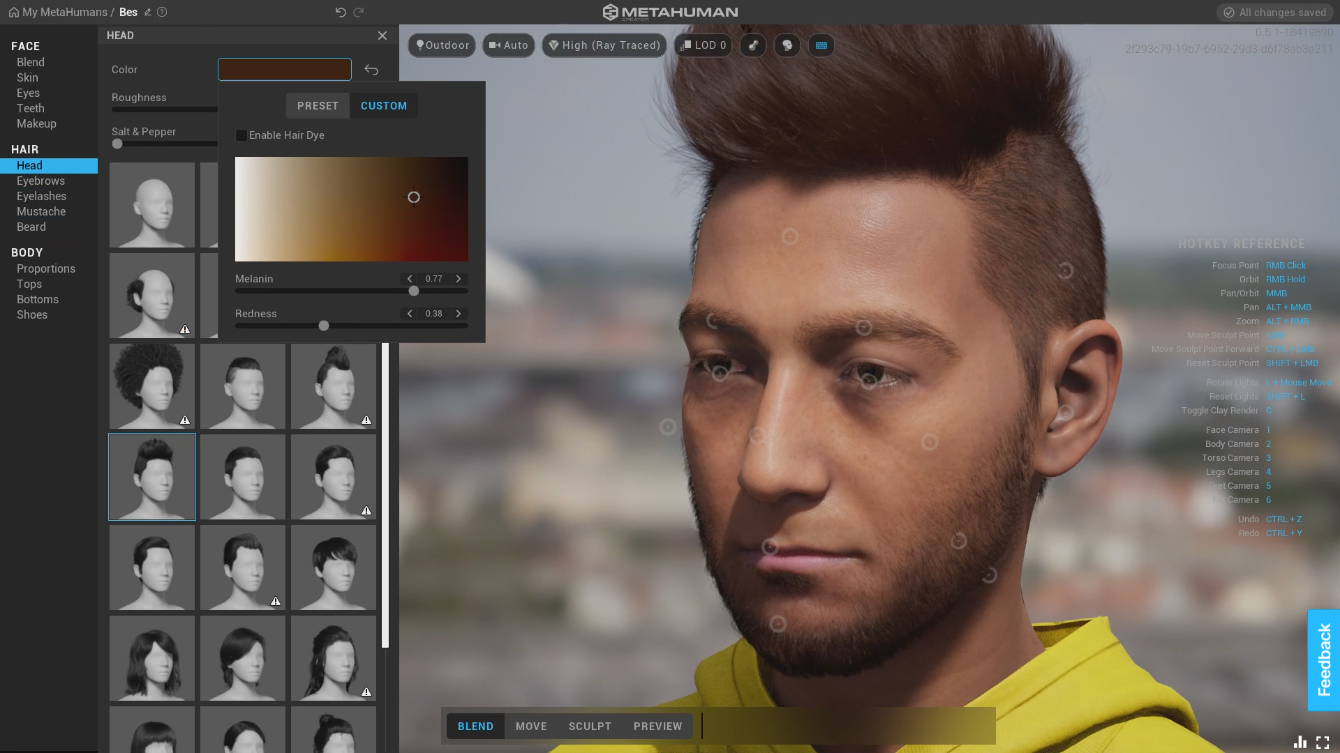 Creating hair on a head detailed. – Lens Studio Community